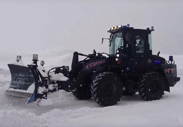 Experience riding a snow-removal vehicle